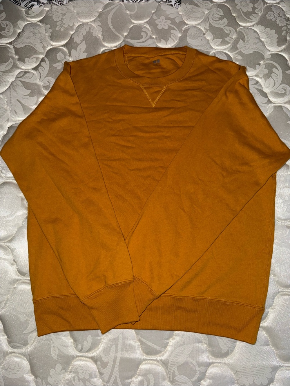 Orange Men's Crewneck Sweatshirt